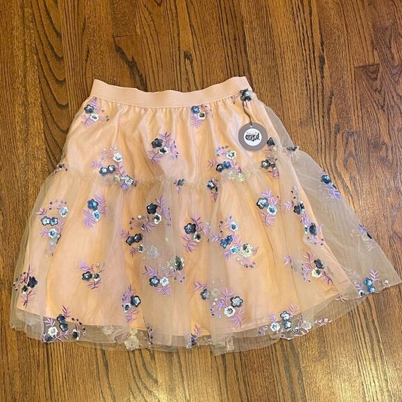 NWT Anthropologie Eva Franco Belle Sequined Tulle Mini Skirt Small #185 - Picture 5 of 5